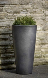 Photo of Campania Aluan Tall Round Planter - Graphite - Marquis Gardens